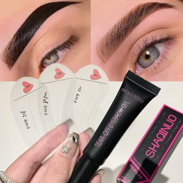 Gel pour sourcils semi-permanent, pelable, tatouage, waterproof, longue tenue, crème colorante pour sourcils, anti-transpiration, maquillage, cosmétiques - Image 3