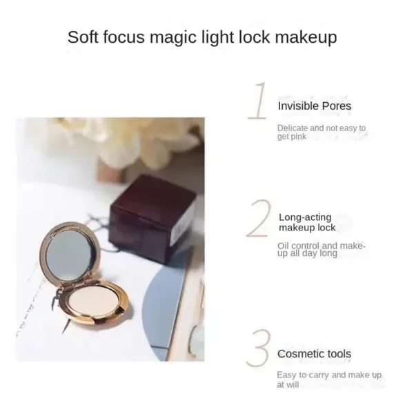 Mini poudre fixatrice, échantillon, fond de teint waterproof, contrôle durable du sébum, éclaircit naturellement le teint, mini poudre de maquillage - Image 6