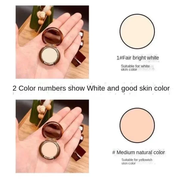 Mini poudre fixatrice, échantillon, fond de teint waterproof, contrôle durable du sébum, éclaircit naturellement le teint, mini poudre de maquillage - Image 3