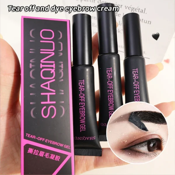 Gel pour sourcils semi-permanent, pelable, tatouage, waterproof, longue tenue, crème colorante pour sourcils, anti-transpiration, maquillage, cosmétiques - Image 4