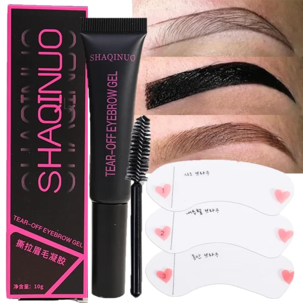 Gel pour sourcils semi-permanent, pelable, tatouage, waterproof, longue tenue, crème colorante pour sourcils, anti-transpiration, maquillage, cosmétiques