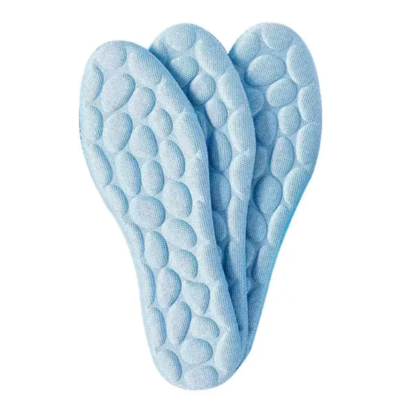 Semelles de sport 4D pour hommes et femmes Semelles de course désodorisantes, douces et respirantes Semelles de massage des pieds - Image 2