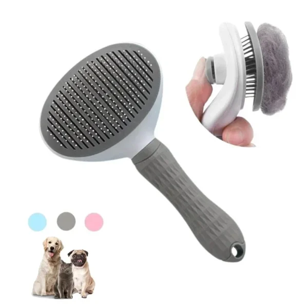 Brosse à poils de chat pour animaux de compagnie, peigne pour chien, toilettage et soins, brosse pour chat, peigne en acier inoxydable pour poils longs, nettoyage de chien, accessoires pour animaux de compagnie, chats et chiens