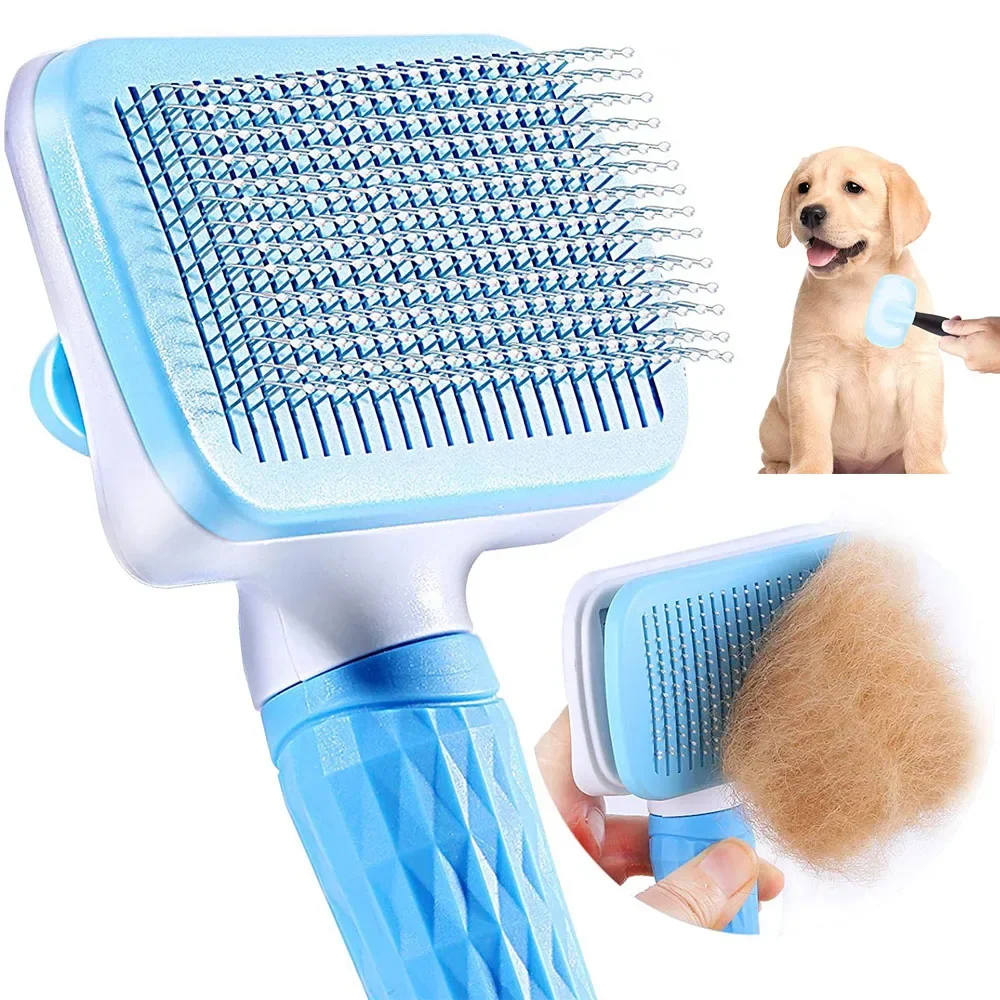 Brosse pour enlever les poils de chien, chat, chien, toilettage et soins, peigne pour poils longs, chien, animal de compagnie, élimine les poils, nettoyage, brosse de bain, fournitures pour chiens
