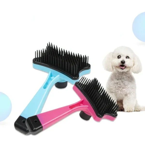 Brosse d'épilation pour animaux de compagnie, épilation des poils de chat, nettoyage des poils de chien, peigne de massage pour l'épilation en un clic – Image 2