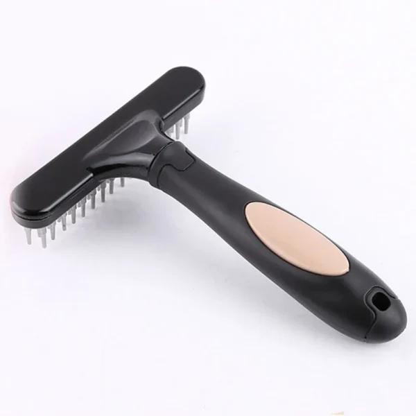 Râteau de toilettage professionnel pour chiens et chats à poils longs, brosse pour sous-poils, pour éliminer les poils emmêlés et lâches, produits pour animaux de compagnie – Image 3