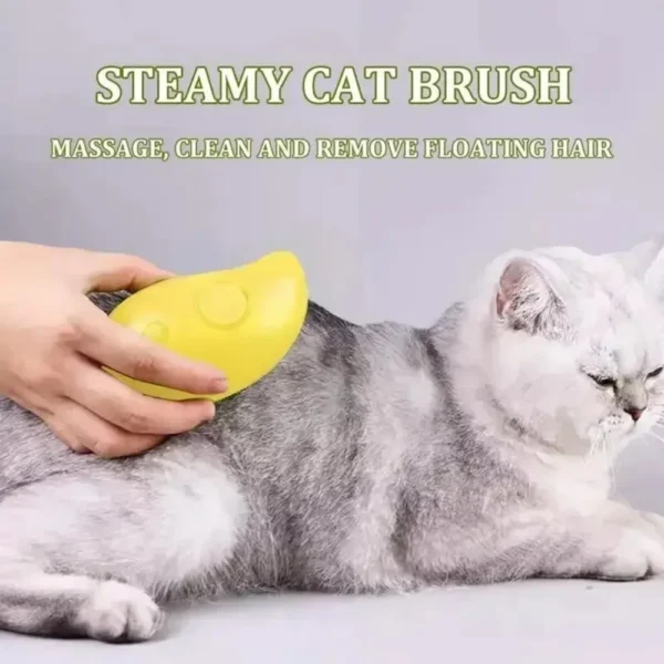 Brosse à vapeur pour chat et chien, pulvérisateur électrique pour massage, outil de toilettage pour animaux de compagnie, perte de poils, sprays électriques 3 en 1, peignes de massage – Image 2