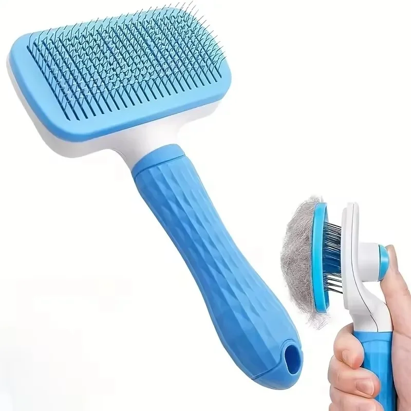 Brosse pour enlever les poils de chien, peigne pour chat, brosse de massage pour le toilettage des animaux, élimine les poils, nettoie et nettoie les poils, brosse de bain, fournitures pour chiens