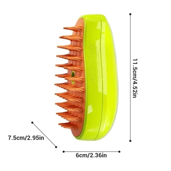 Brosse à vapeur pour chat et chien, pulvérisateur électrique pour massage, outil de toilettage pour animaux de compagnie, perte de poils, sprays électriques 3 en 1, peignes de massage – Image 5