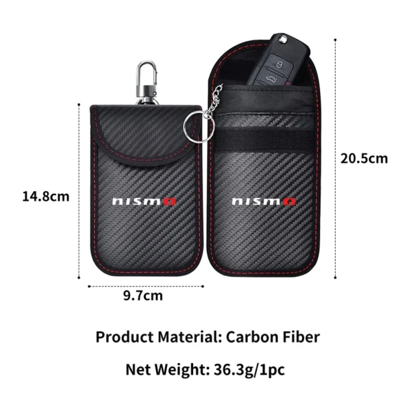 Étui pour clé de voiture avec protection RFID pour Nissan Nismo Patrol Sentra Altima Qashqai Juke Rogue Armada Micra Nava Étui pour clé de voiture avec protection RFID pour Nissan Nismo Patrol Sentra Altima Qashqai Juke Rogue Armada Micra Nava – Image 3